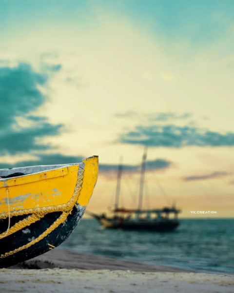 Boat With Sky CB Images HD For Editing Wallpaper Photos[1]