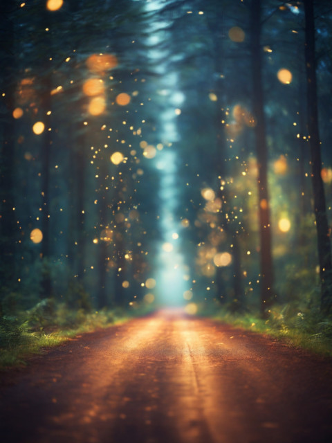 Bokeh Effect light forest Blur Road Photoshop New Images Background