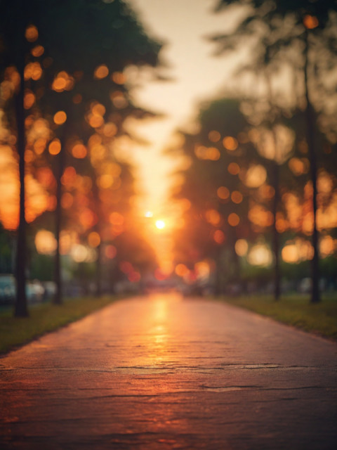 Picsart Bokeh Effect Blur Road Park Sunset Images Edit Background